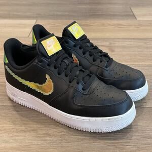 Nike Air Force 1 Low "Pixel" (CV1699-002) Black Sneakers Men’s 9 Streetwear